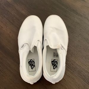 Kids white vans size 3